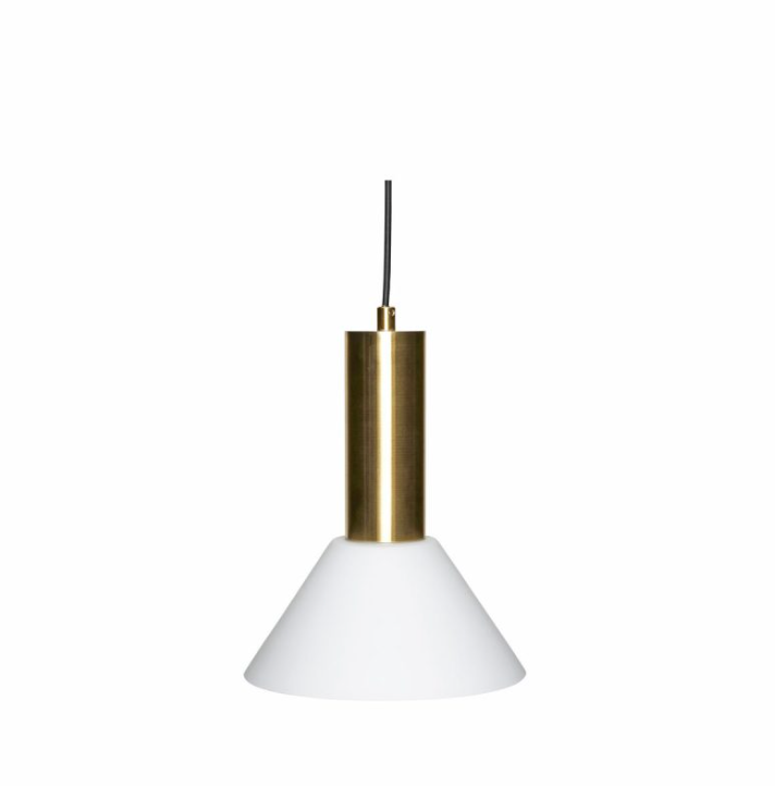 Hübsch Contrast Loftslampe Messingfarve