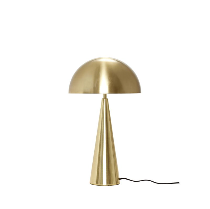 Hübsch Mush Bordlampe Høj Messingfarve