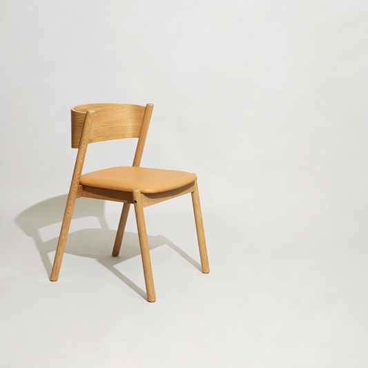 Hübsch Oblique Spisestol Sæde Natur