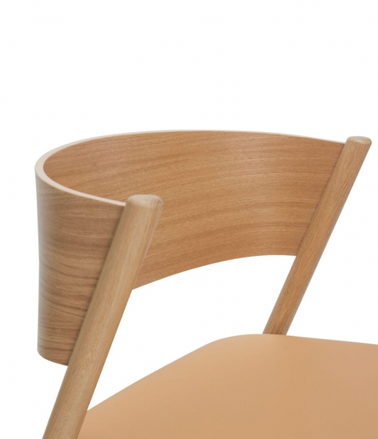 Hübsch Oblique Loungestol Sæde Natur