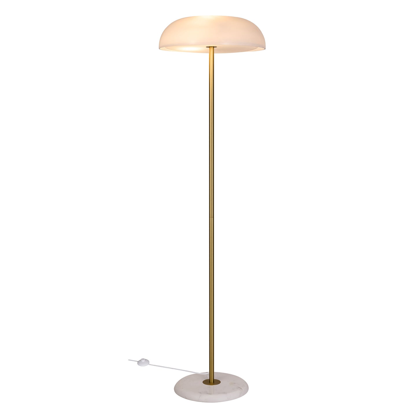 Glossy Gulvlampe Hvid