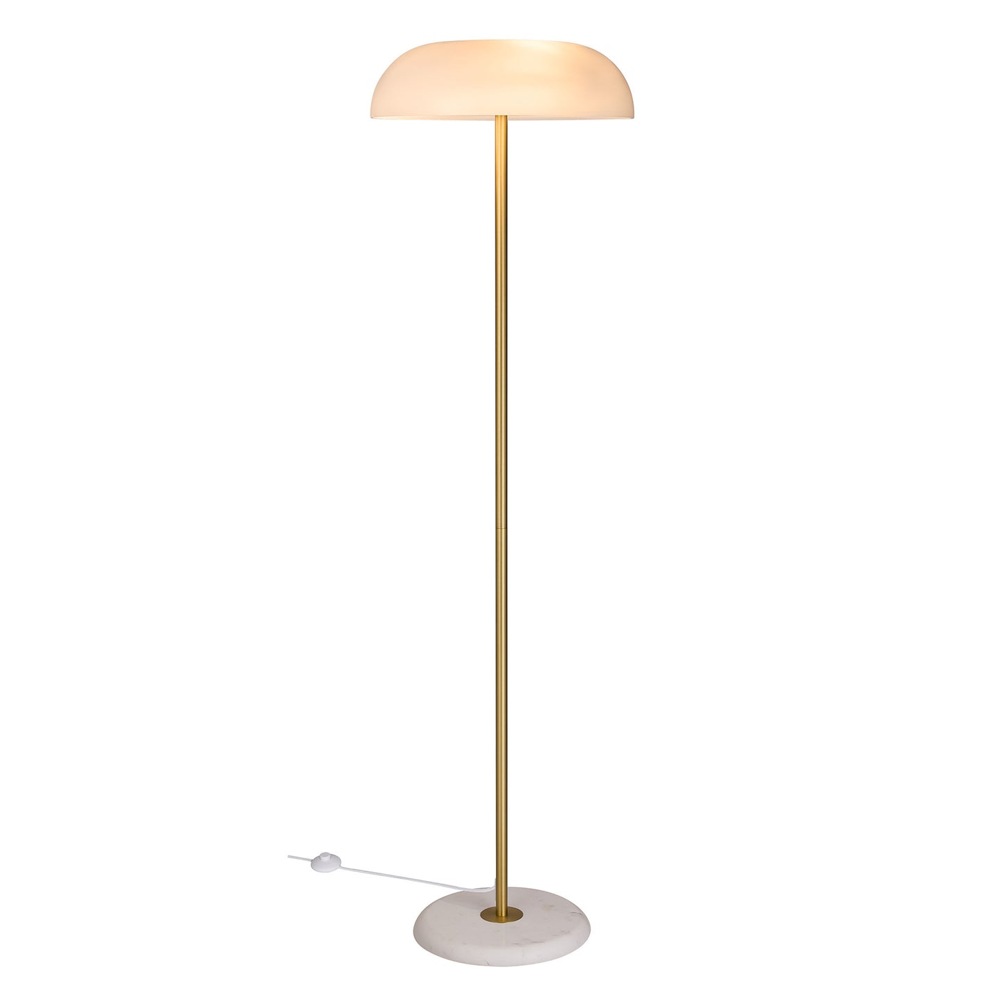 Glossy Gulvlampe Hvid