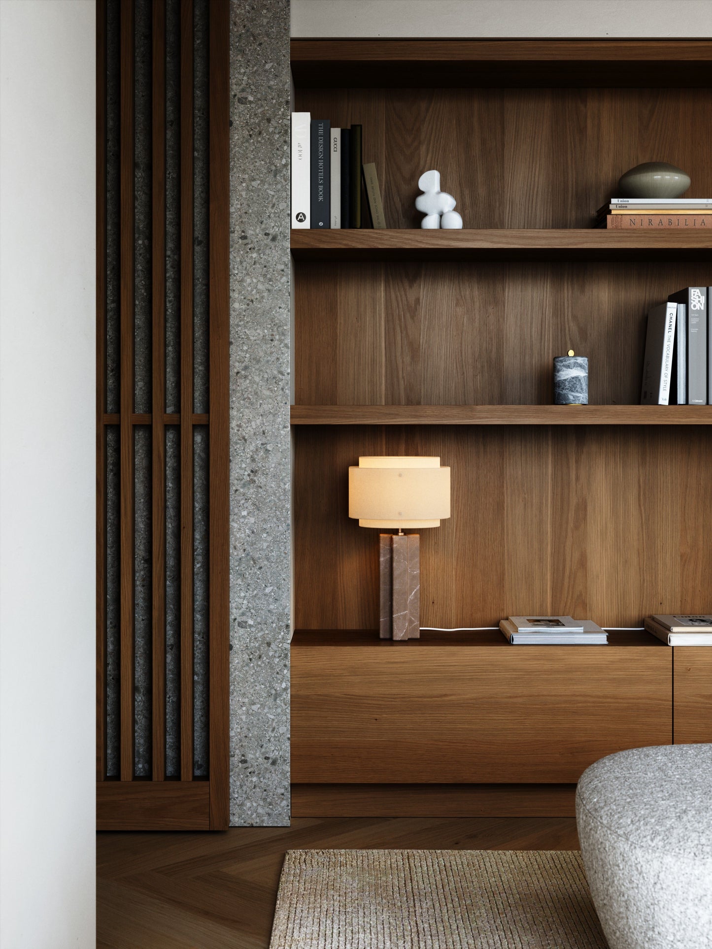 Takai Bordlampe Beige