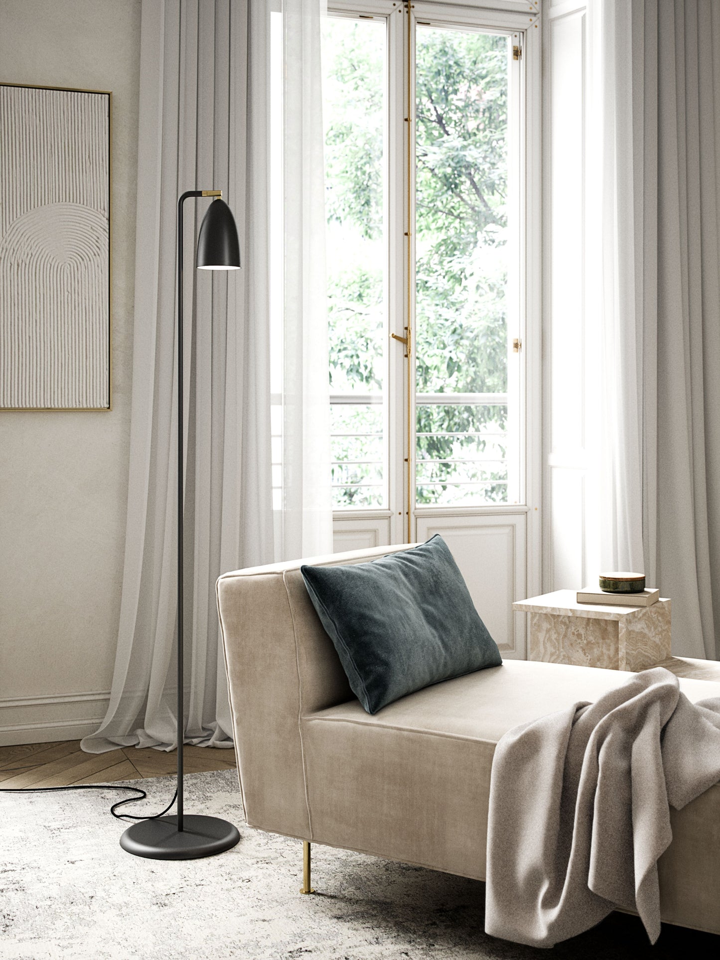 Nexus Gulvlampe Sort