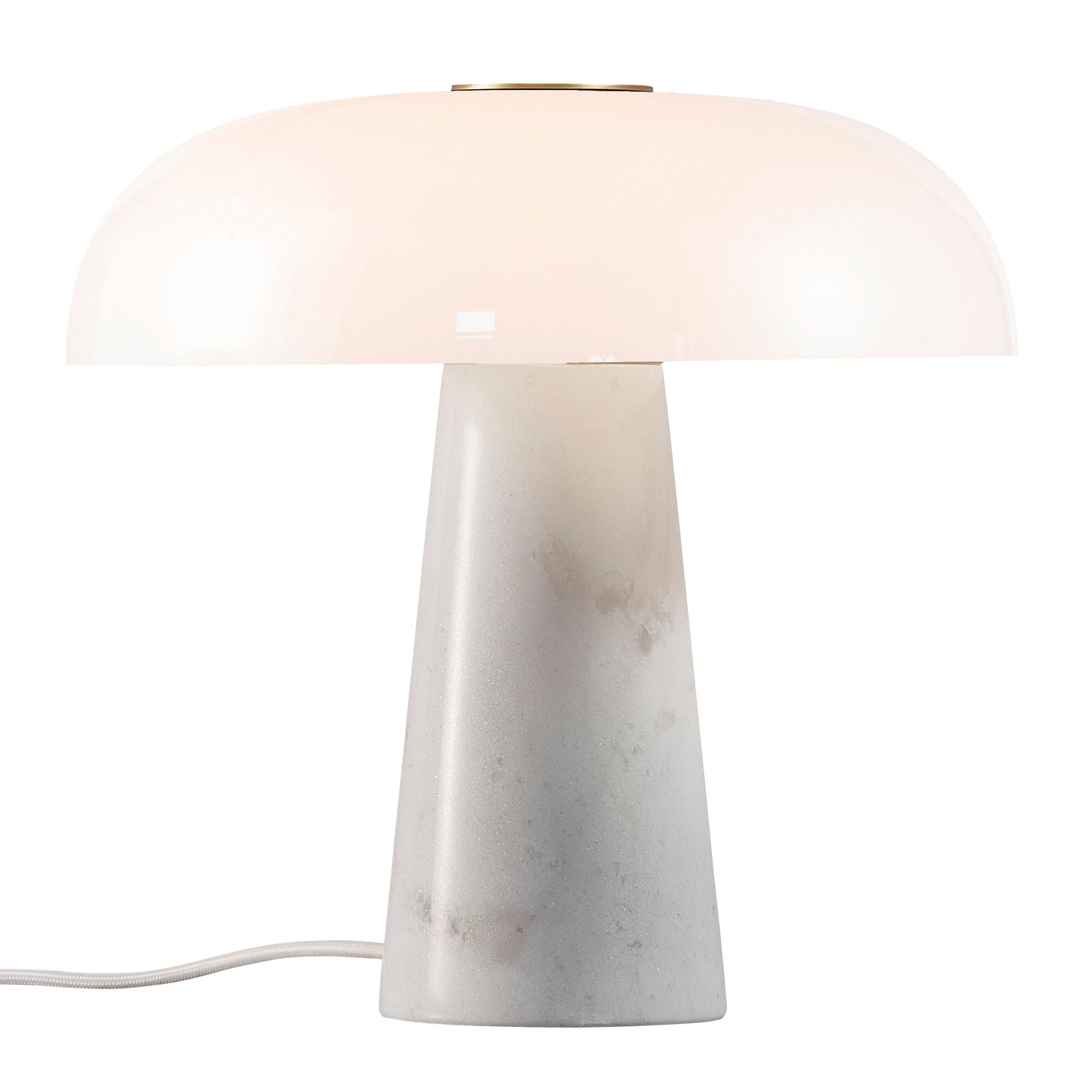 Glossy Bordlampe Opal hvid
