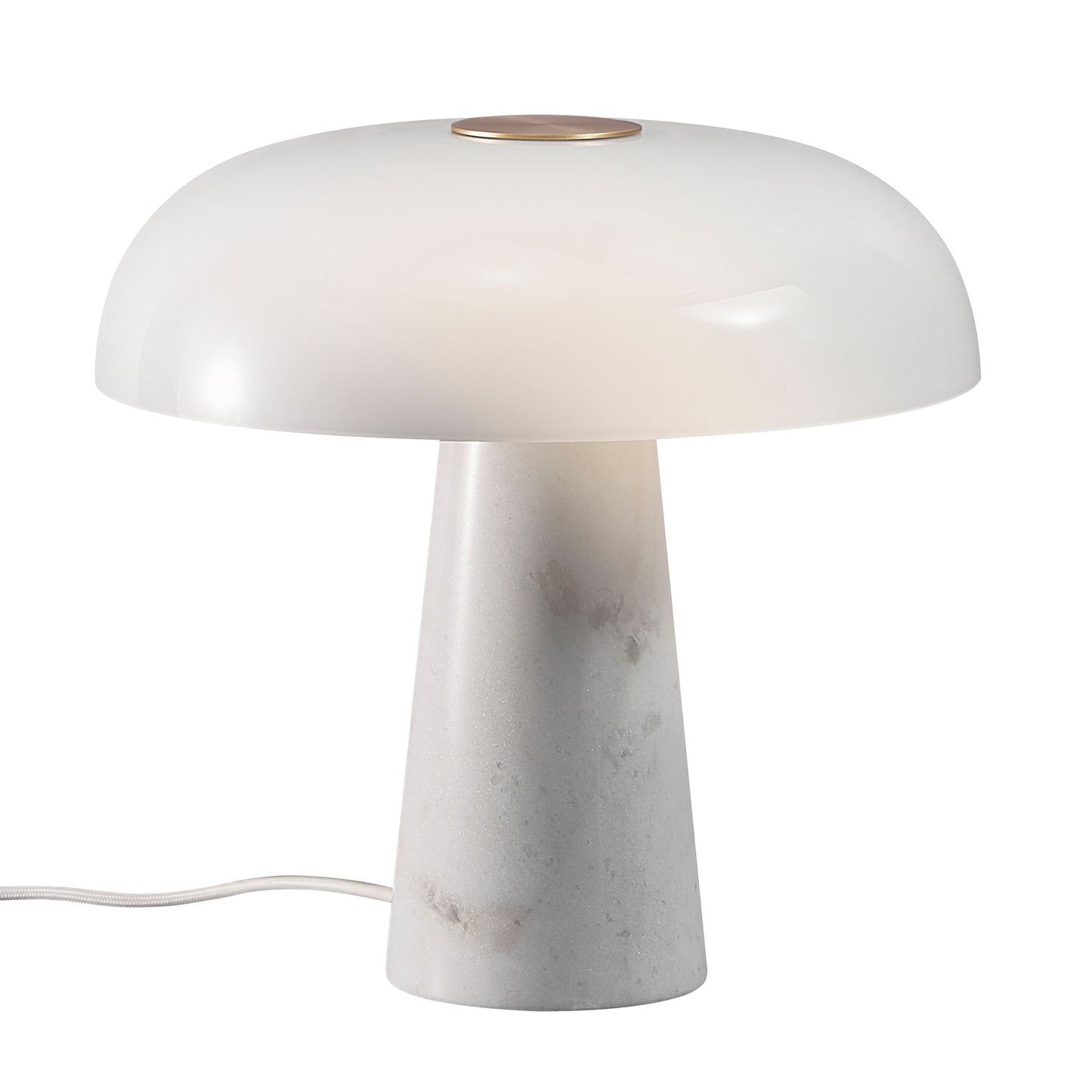 Glossy Bordlampe Opal hvid