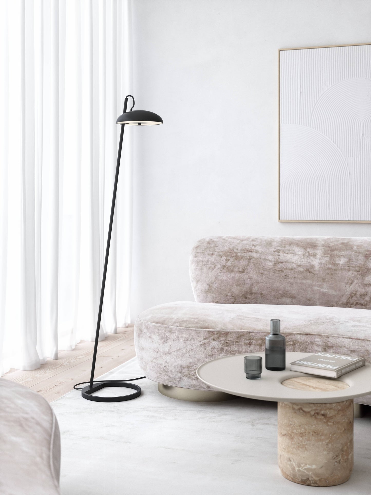 Versale Gulvlampe Sort