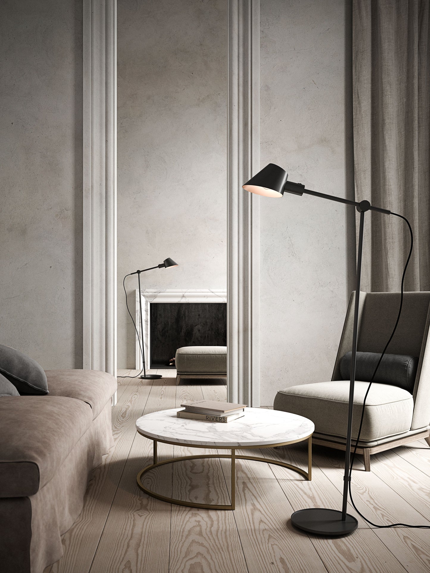 Stay Gulvlampe Sort