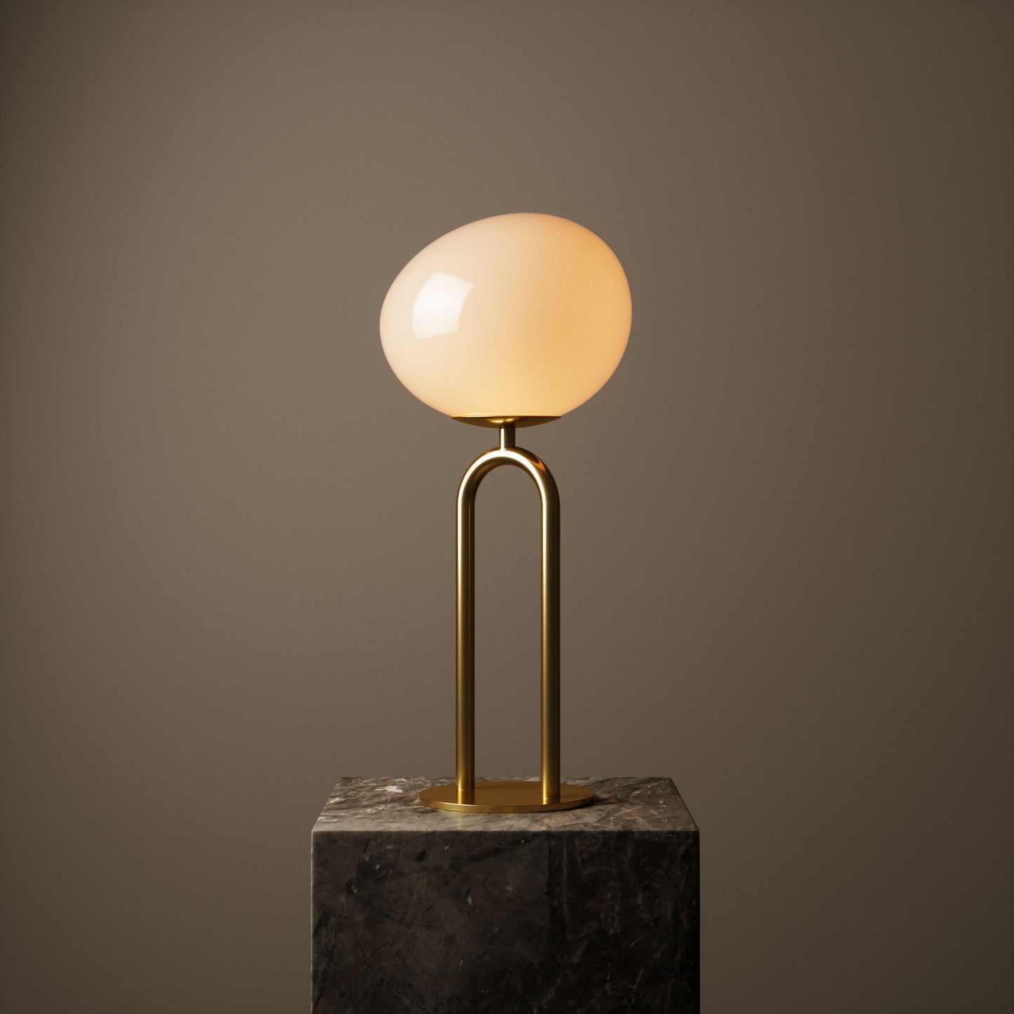 Shapes Bordlampe Messing