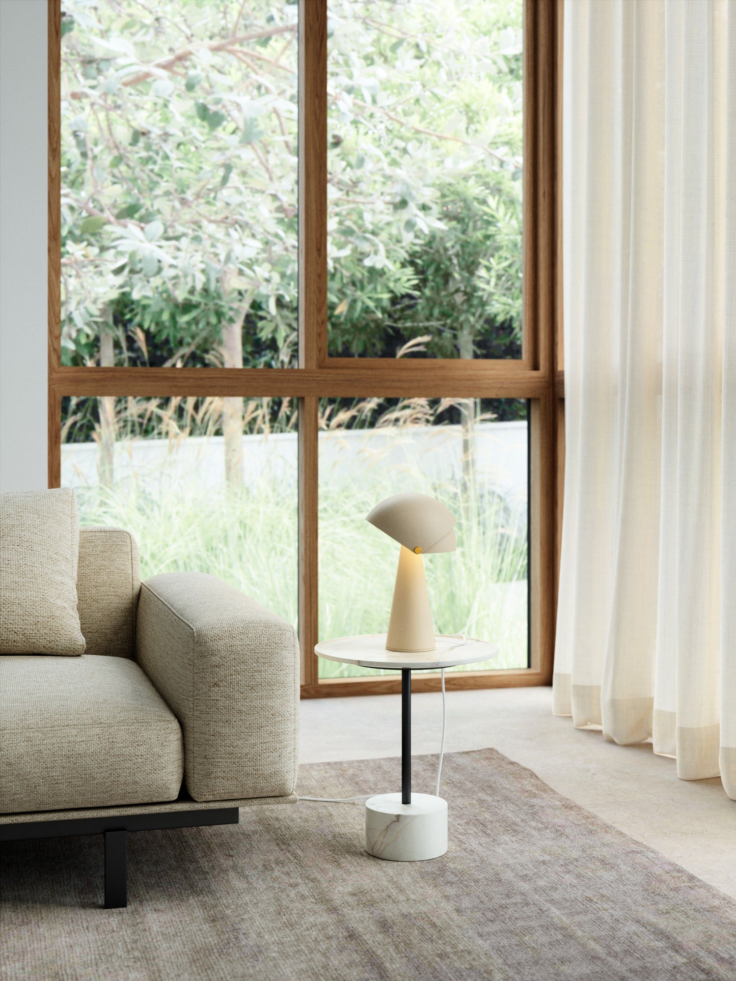 Align Bordlampe Beige