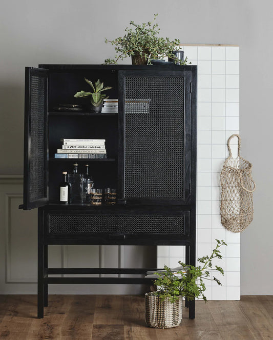 NORDAL MERGE SKAB I TEAKTRÆ MED 2 LÅGER