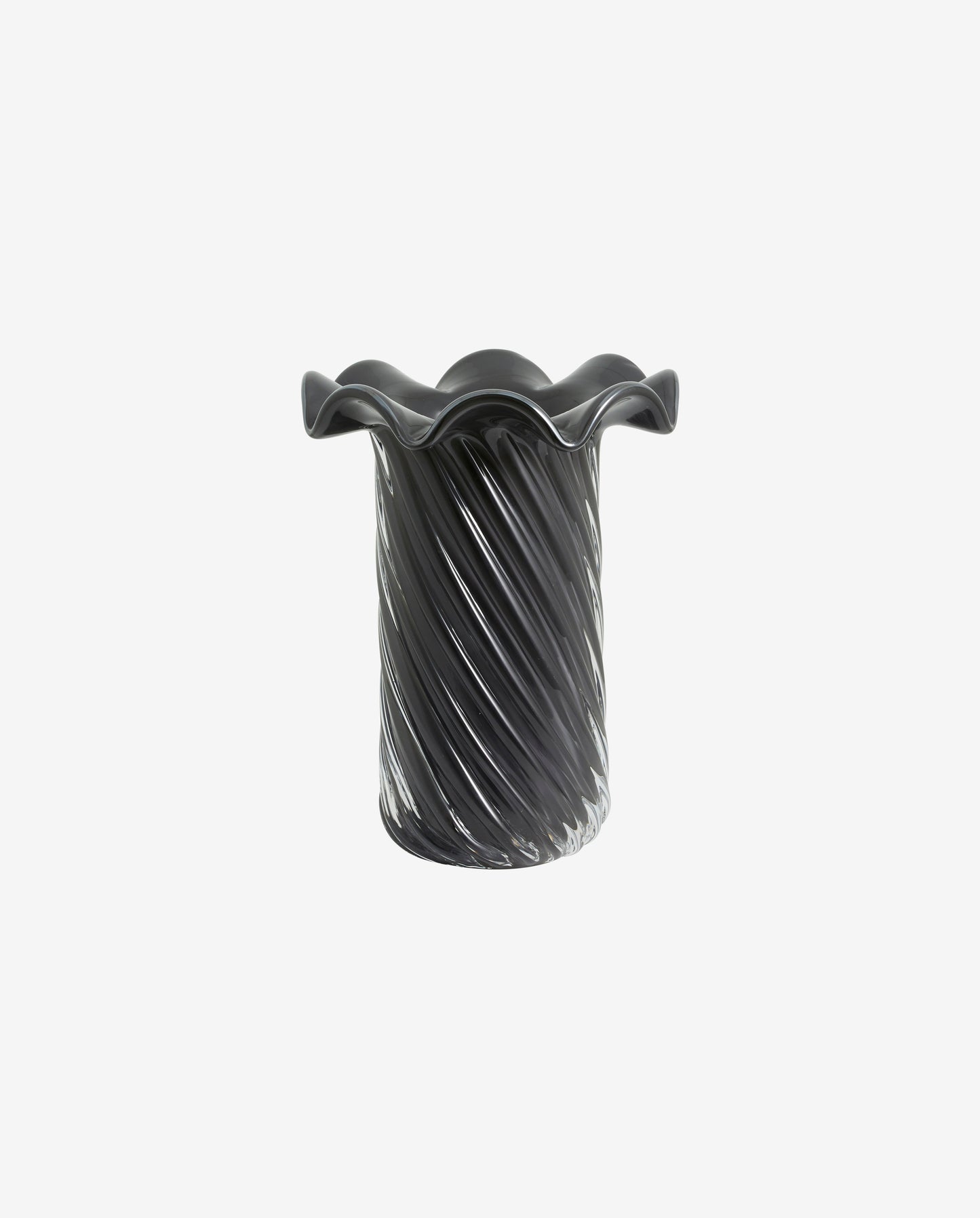 NORDAL KORO VASE, GLAS - GRÅ