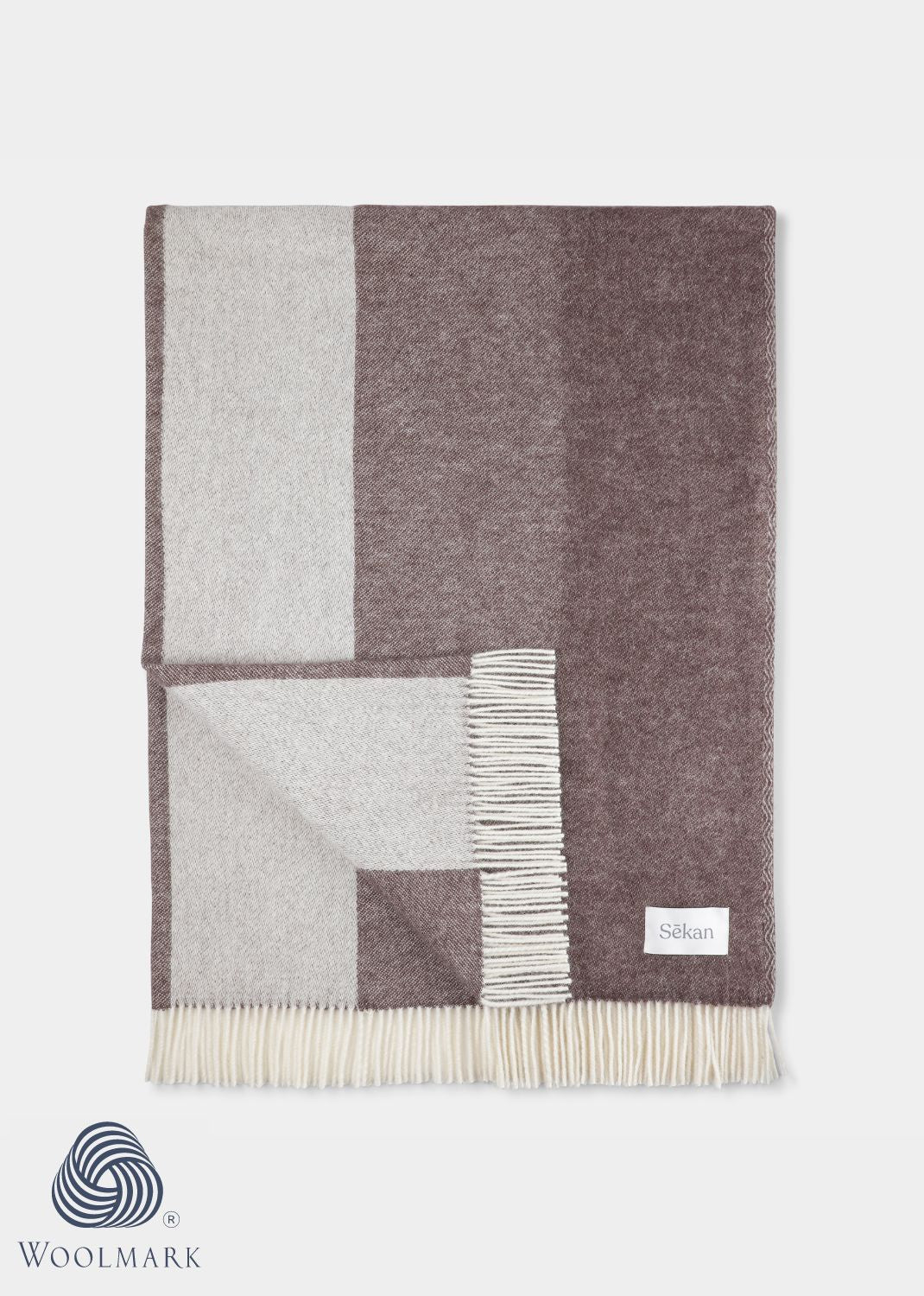 Sekan Studio Uld Plaid - Mørkebrun