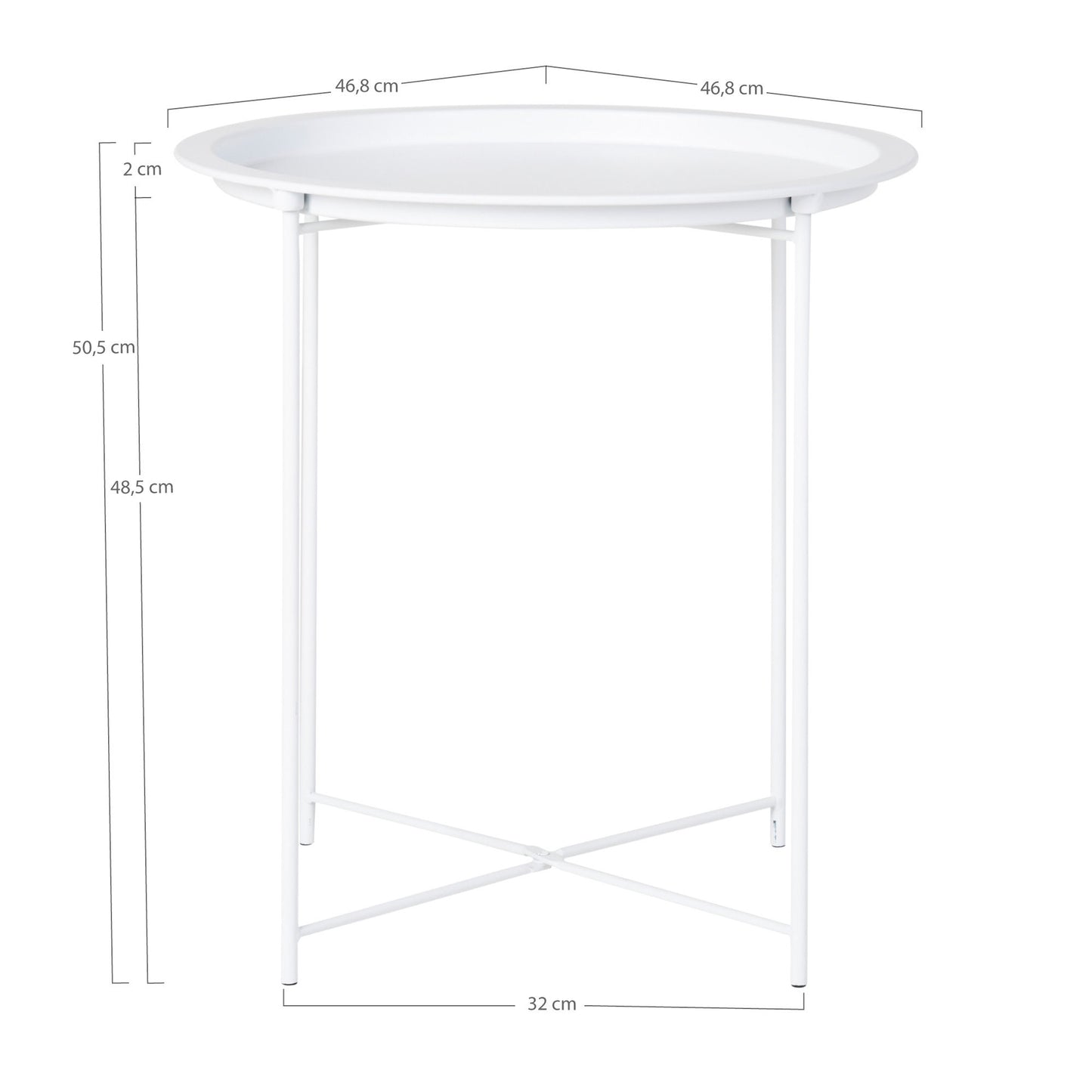HOUSE NORDIC BASTIA SIDEBORD HVID