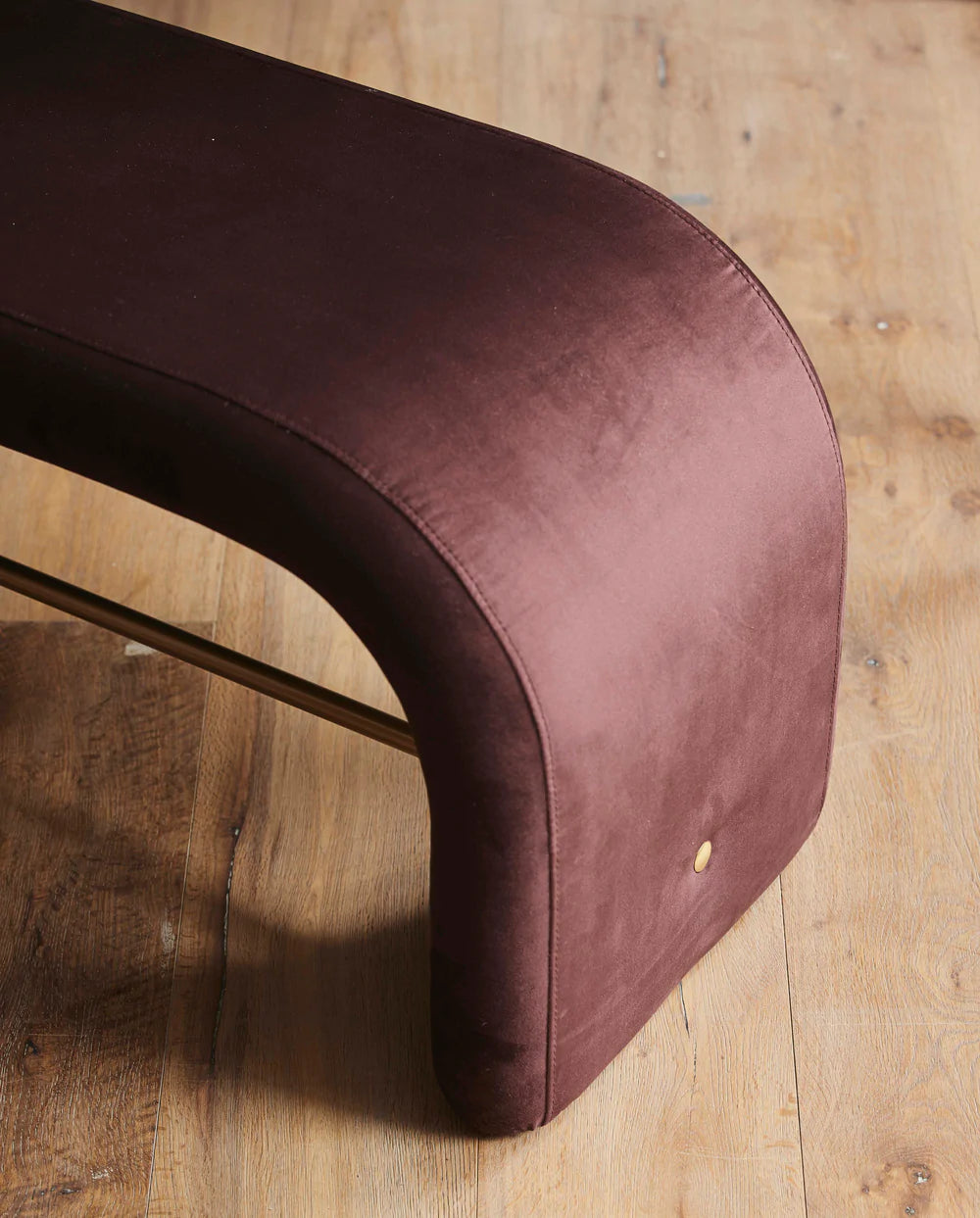 NORDAL DOURO BÆNK I VELOUR BURGUNDY