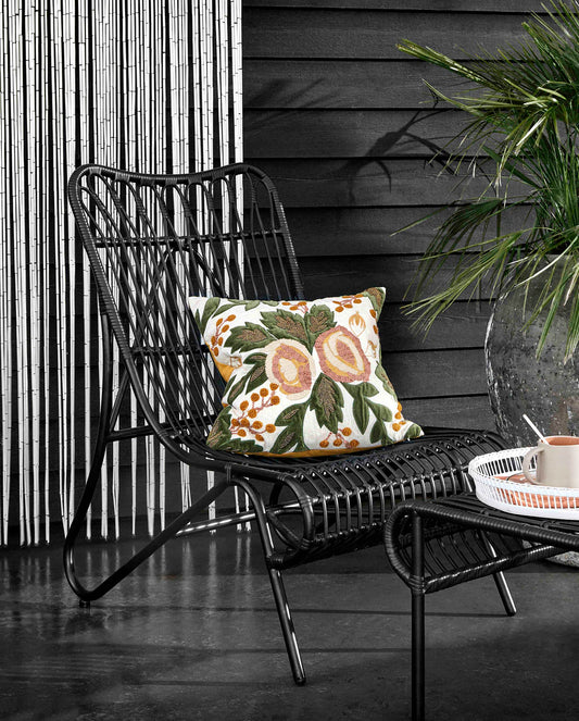 NORDAL KURVESTOL I FLETTET POLYRATTAN