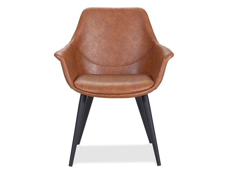 HOUSE OF SANDER SIGNE STOL COGNAC - SÆT AF 2