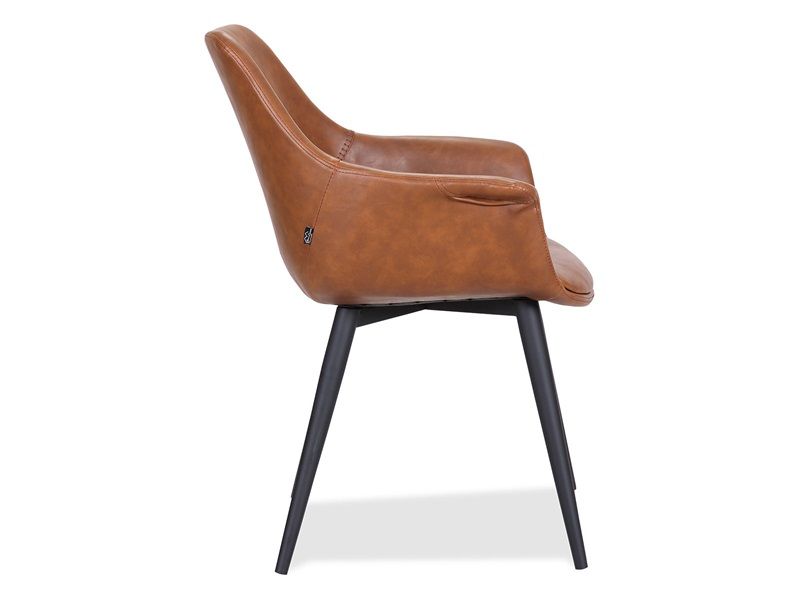 HOUSE OF SANDER SIGNE STOL COGNAC - SÆT AF 2