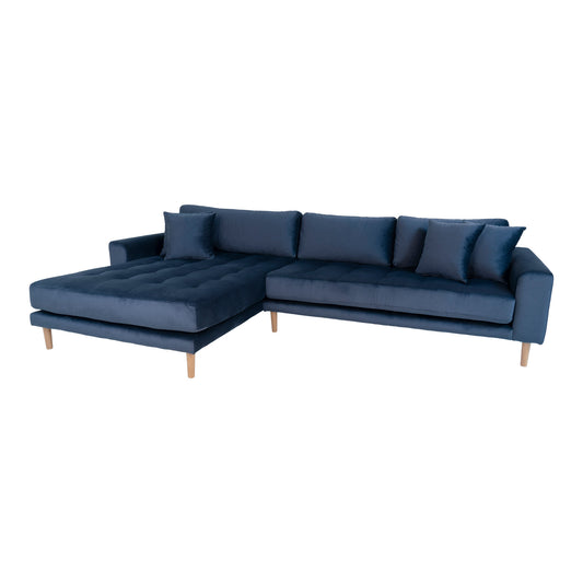 HOUSE NORDIC LIDO LOUNGE SOFA MØRKEBLÅ VELOUR