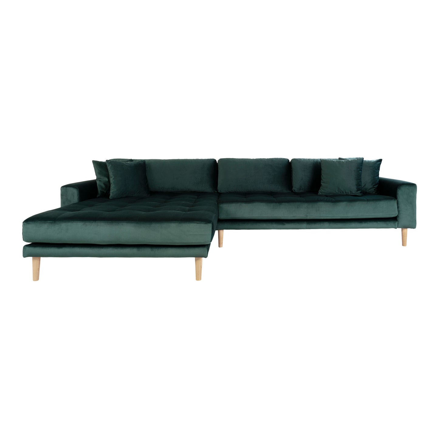 HOUSE NORDIC LIDO LOUNGE SOFA MØRKEGRØN VELOUR