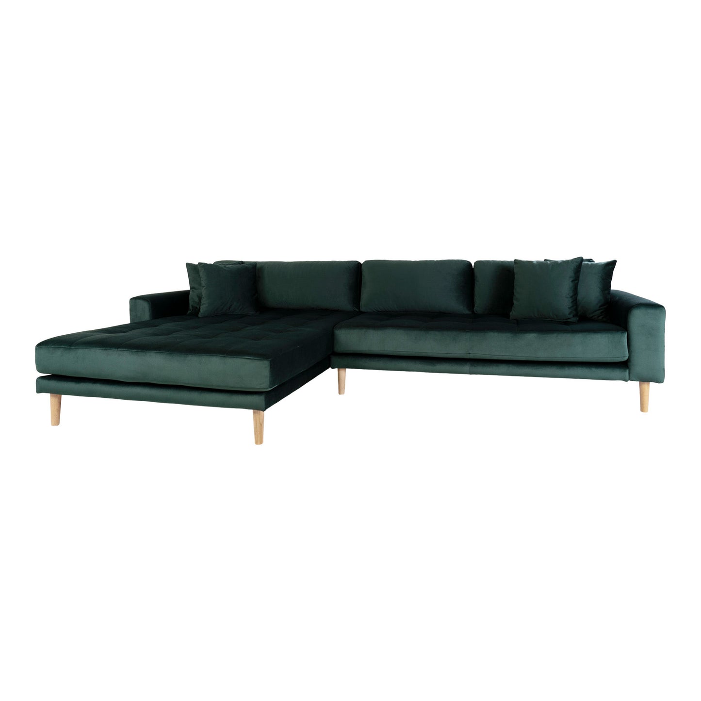 HOUSE NORDIC LIDO LOUNGE SOFA MØRKEGRØN VELOUR