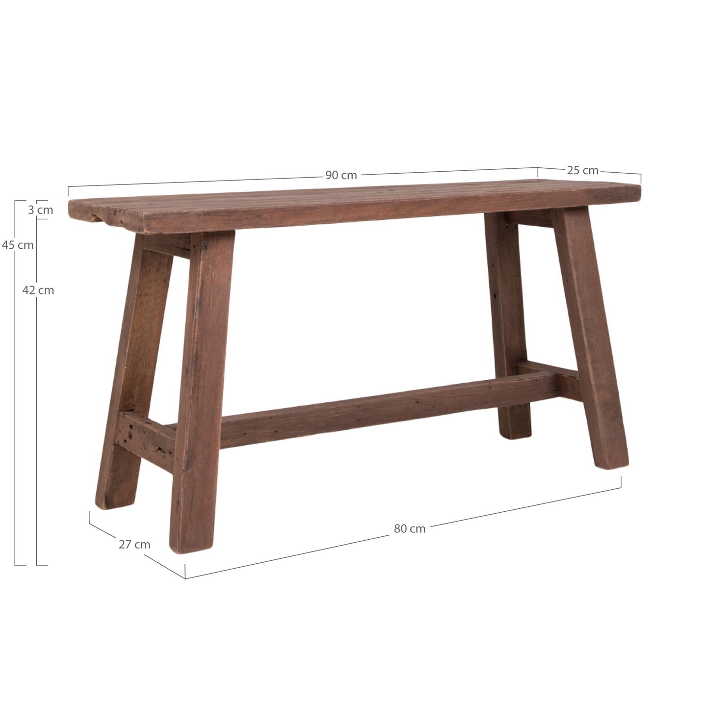 HOUSE NORDIC BARCELONA TEAK BÆNK LARGE