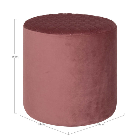 HOUSE NORDIC EJBY PUF ROSA VELOUR