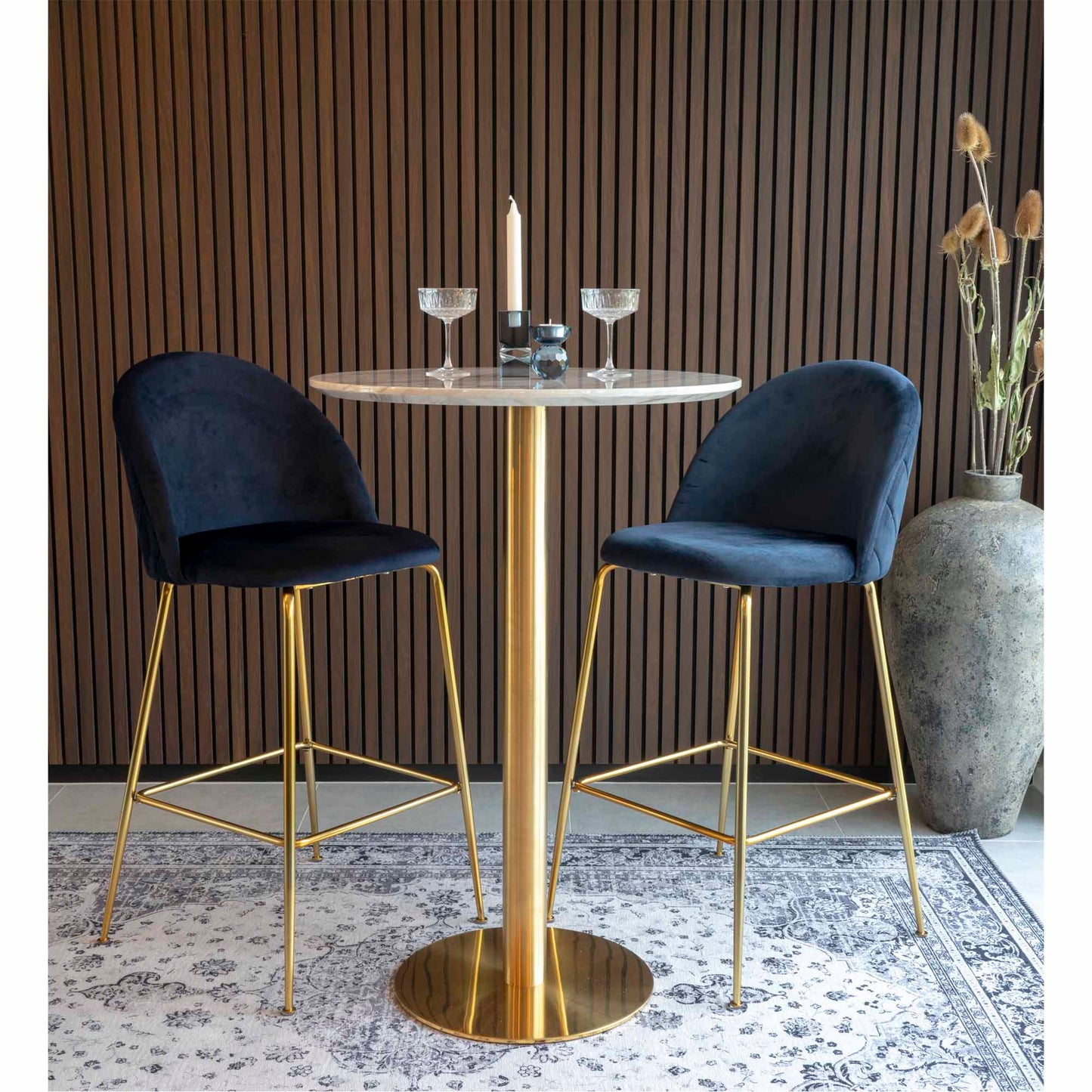 HOUSE NORDIC LAUSANNE BARSTOL - SÆT AF 2
