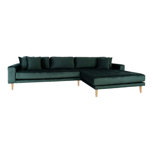 HOUSE NORDIC LIDO LOUNGE SOFA MØRKEGRØN VELOUR