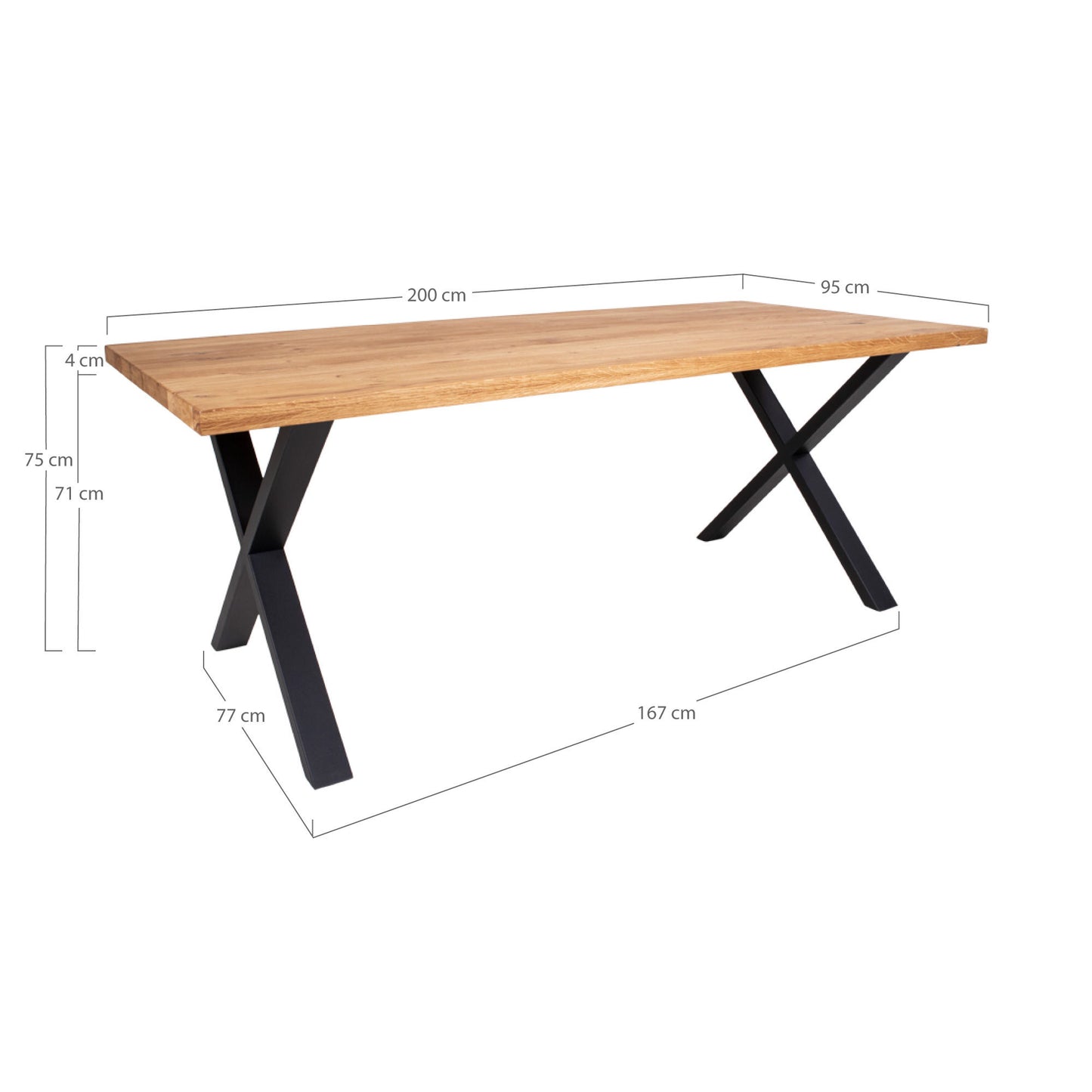 HOUSE NORDIC MONTPELLIER SPISEBORD 200 CM