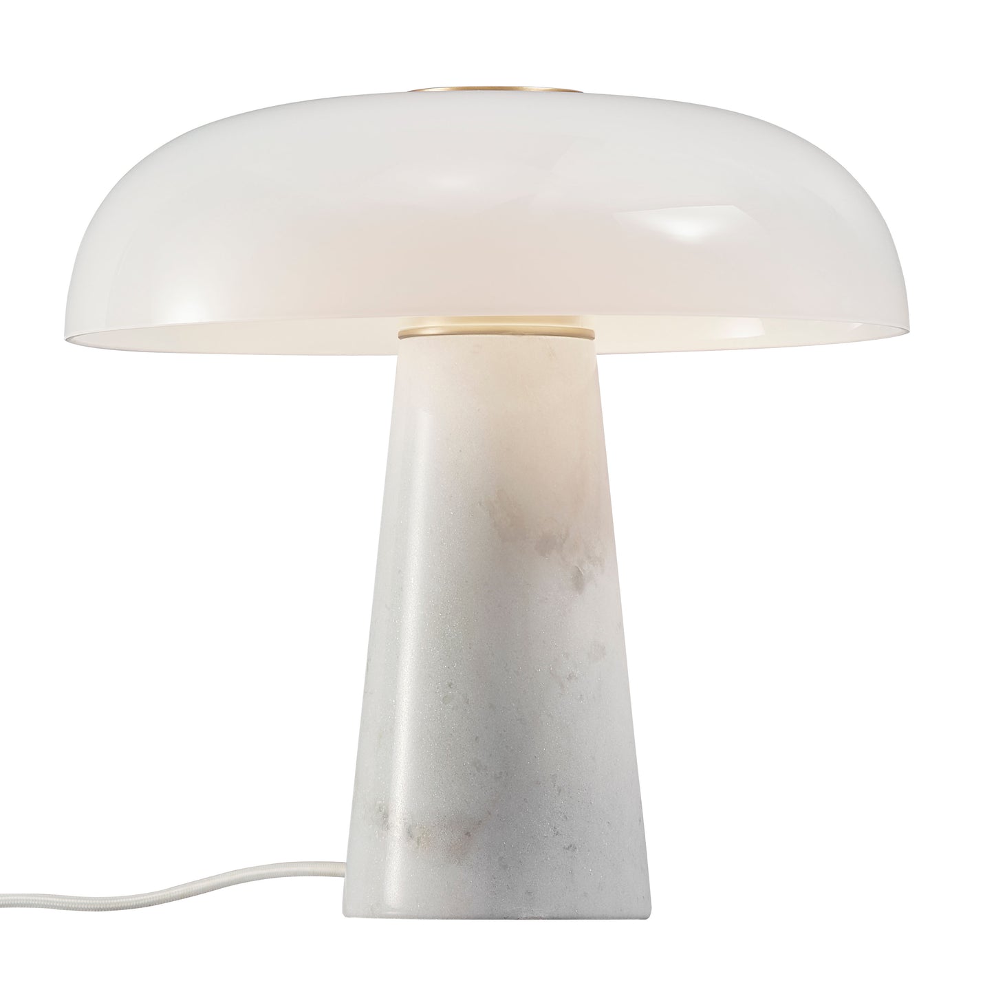 Glossy Bordlampe Opal hvid