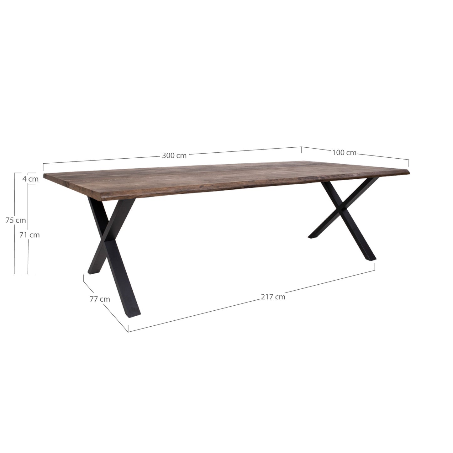 HOUSE NORDIC TOULON SMOKED SPISEBORD 300 CM